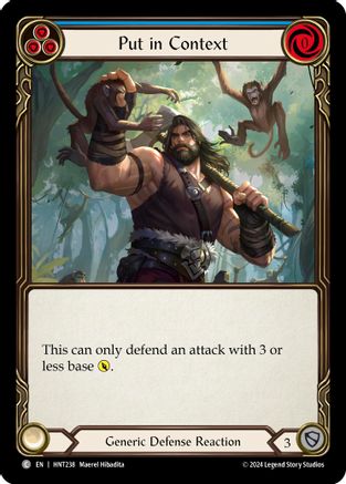 Put in Context (Blue) (HNT238) Rainbow Foil - The Hunted
