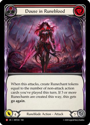 Douse in Runeblood (HNT254) - The Hunted Rainbow Foil