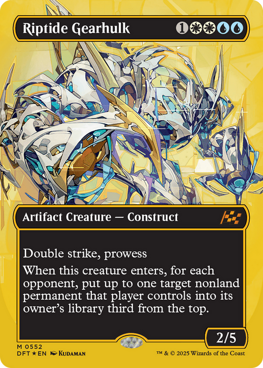 Riptide Gearhulk (Borderless) (First-Place Foil) Foil (552) - Aetherdrift