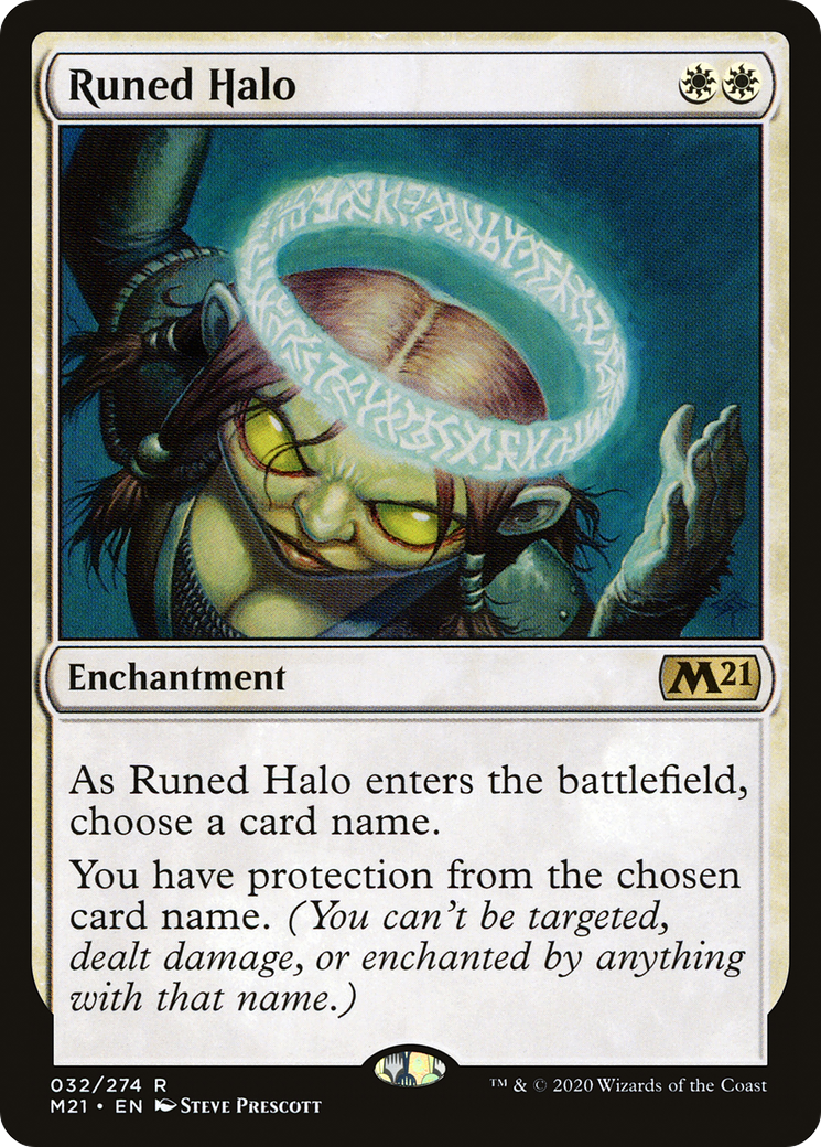 Runed Halo [Core Set 2021] | Silver Goblin