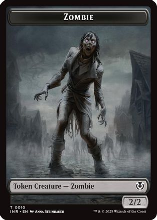 Zombie (0010) // Blood Double-Sided Token (INR10 // 21) Foil - Innistrad Remastered | Silver Goblin