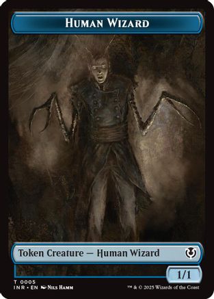 Human Wizard // Emblem - Jace, Unraveler of Secrets Double-Sided Token (5 // 25) - Innistrad Remastered