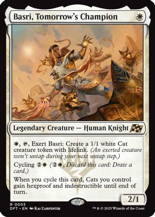 Basri, Tomorrow's Champion Foil (003) - Aetherdrift