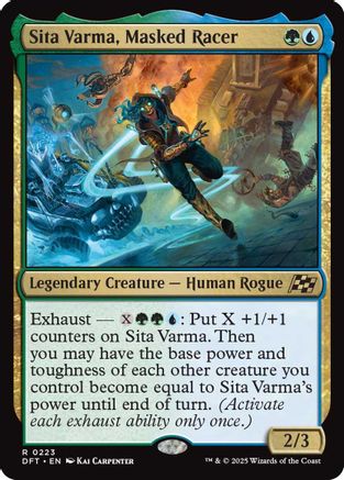 Sita Varma, Masked Racer Foil (223) - Aetherdrift