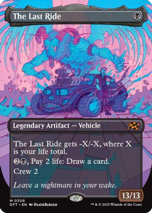 The Last Ride (Borderless) Foil (308) - Aetherdrift | Silver Goblin