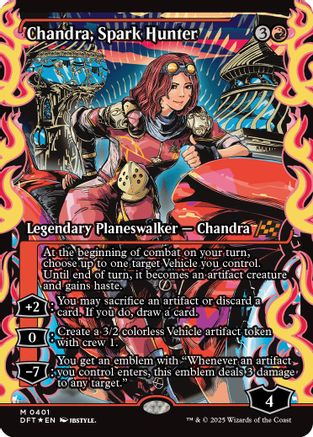 Chandra, Spark Hunter (Showcase) Foil (401) - Aetherdrift