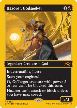 Hazoret, Godseeker (First-Place Foil) Foil (462) - Aetherdrift | Silver Goblin