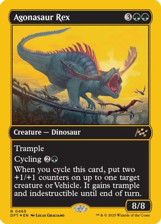 Agonasaur Rex (First-Place Foil) (DFT-465) - Aetherdrift Foil | Silver Goblin