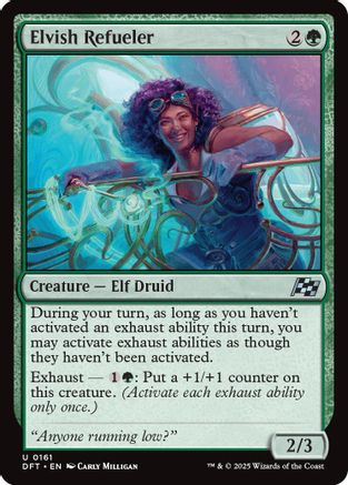 Elvish Refueler Foil (161) - Aetherdrift | Silver Goblin