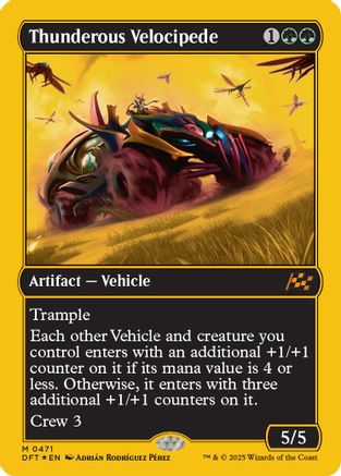 Thunderous Velocipede (First-Place Foil) Foil (471) - Aetherdrift