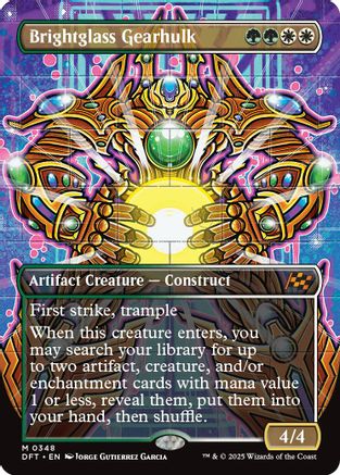 Brightglass Gearhulk (Borderless) (DFT-348) - Aetherdrift | Silver Goblin