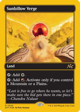 Sunbillow Verge (First-Place Foil) Foil (504) - Aetherdrift