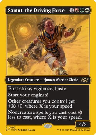 Samut, the Driving Force (First-Place Foil) Foil (492) - Aetherdrift