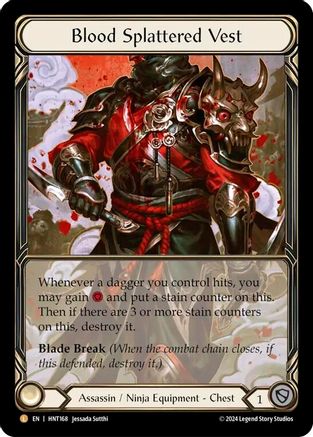 Blood Splattered Vest (Extended Art) (HNT168) Cold Foil - The Hunted