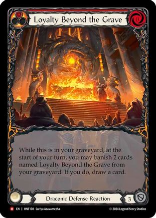 Loyalty Beyond the Grave (Extended Art) (HNT150) - The Hunted Rainbow Foil | Silver Goblin