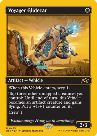 Voyager Glidecar (First-Place Foil) Foil (435) - Aetherdrift