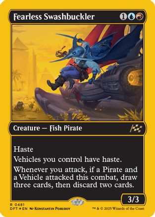 Fearless Swashbuckler (First-Place Foil) Foil (481) - Aetherdrift