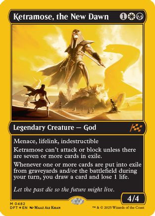 Ketramose, the New Dawn (First-Place Foil) Foil (482) - Aetherdrift