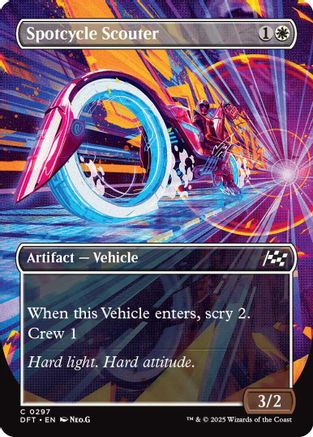 Spotcycle Scouter (Borderless) Foil (297) - Aetherdrift