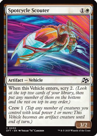 Spotcycle Scouter (-030) - Aetherdrift Foil | Silver Goblin