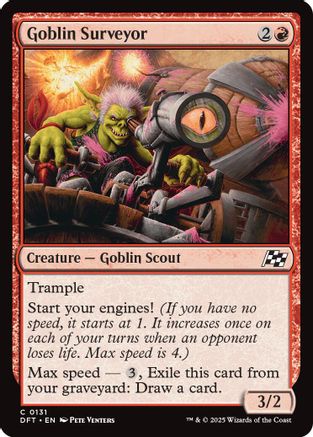 Goblin Surveyor Foil (131) - Aetherdrift | Silver Goblin