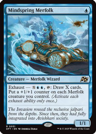 Mindspring Merfolk (-051) - Aetherdrift Foil | Silver Goblin