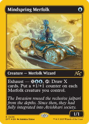 Mindspring Merfolk (First-Place Foil) Foil (436) - Aetherdrift