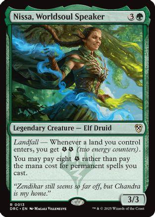 Nissa, Worldsoul Speaker (013) - Commander: Aetherdrift | Silver Goblin