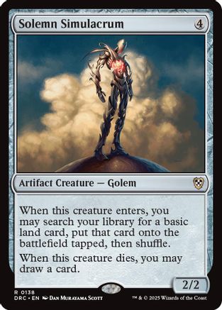 Solemn Simulacrum (DRC-138) - Commander: Aetherdrift | Silver Goblin