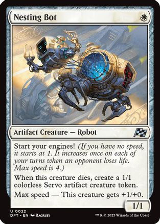 Nesting Bot (-022) - Aetherdrift Foil | Silver Goblin