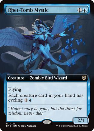 Rhet-Tomb Mystic (Extended Art) (026) - Commander: Aetherdrift | Silver Goblin