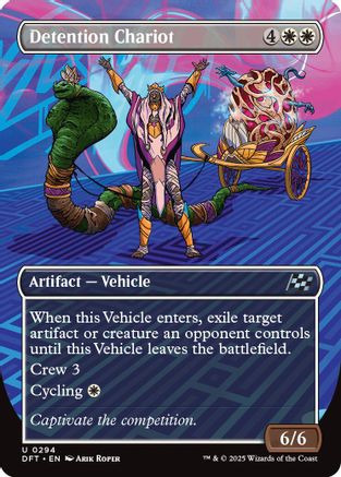 Detention Chariot (Borderless) (-294) - Aetherdrift Foil | Silver Goblin