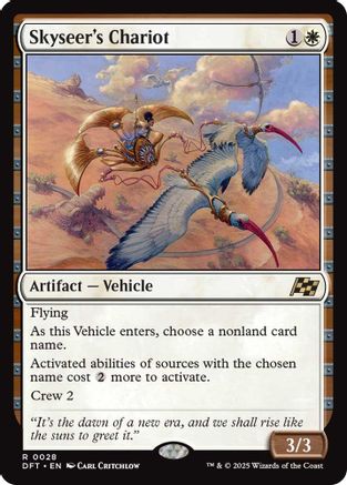 Skyseer's Chariot Foil (028) - Aetherdrift | Silver Goblin