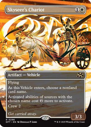 Skyseer's Chariot (Borderless) Foil (296) - Aetherdrift