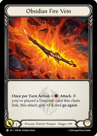 Obsidian Fire Vein // Kunai of Retribution (HNT100//HNT056)  - The Hunted