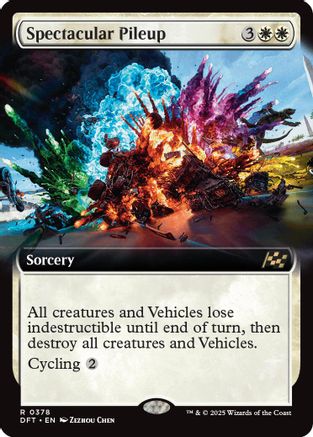 Spectacular Pileup (Extended Art) Foil (378) - Aetherdrift | Silver Goblin