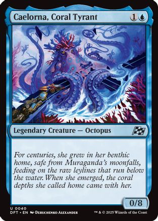 Caelorna, Coral Tyrant Foil (040) - Aetherdrift