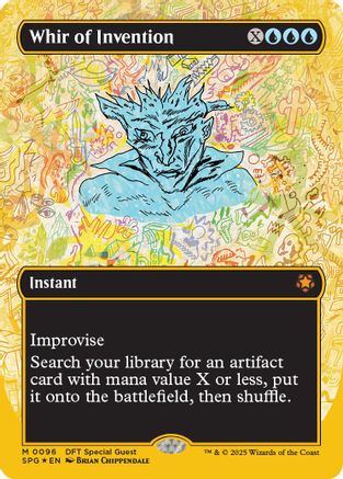 Whir of Invention (Borderless) (First-Place Foil) (-096) - Special Guests | Silver Goblin