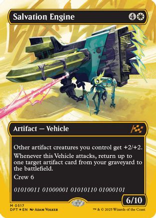 Salvation Engine (Borderless) (First-Place Foil) Foil (517) - Aetherdrift