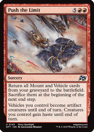 Push the Limit (DFT143)  Foil - Aetherdrift | Silver Goblin