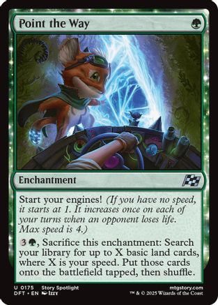 Point the Way (DFT175)  Foil - Aetherdrift | Silver Goblin