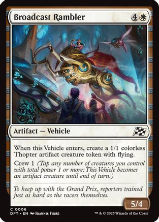 Broadcast Rambler Foil (006) - Aetherdrift | Silver Goblin