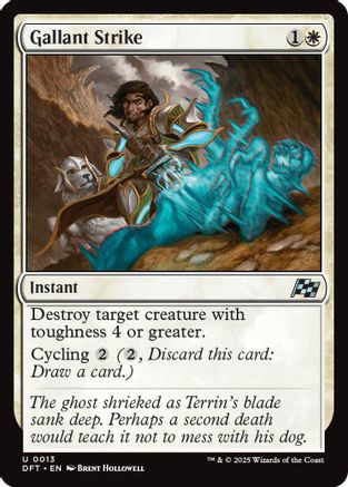 Gallant Strike (DFT013)  Foil - Aetherdrift | Silver Goblin