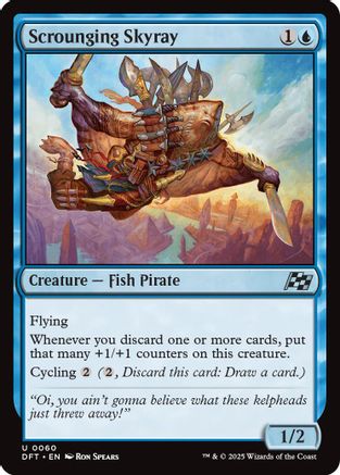 Scrounging Skyray (DFT060)  Foil - Aetherdrift | Silver Goblin