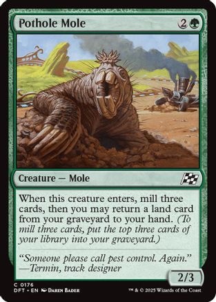 Pothole Mole Foil (176) - Aetherdrift