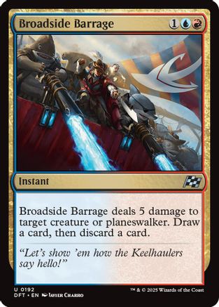 Broadside Barrage (DFT192)  Foil - Aetherdrift | Silver Goblin