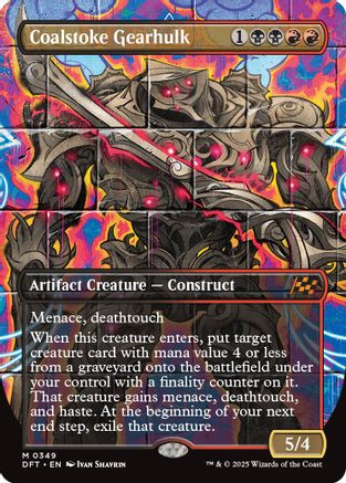 Coalstoke Gearhulk (Borderless) (DFT349)  Foil - Aetherdrift | Silver Goblin