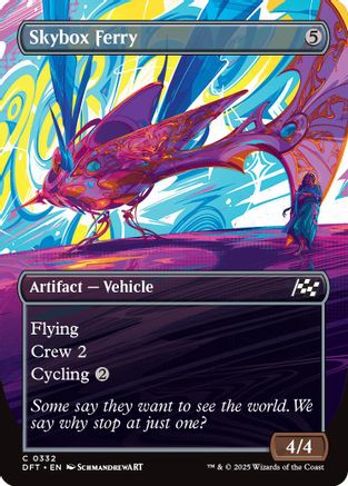 Skybox Ferry (Borderless) Foil (332) - Aetherdrift