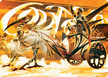 Skyseer's Chariot Art Card (Gold-Stamped Signature) (035) - Art Series: Aetherdrift