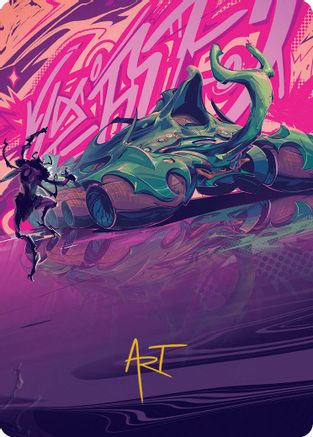 Earthrumbler Art Card (Gold-Stamped Signature) (042) - Art Series: Aetherdrift
